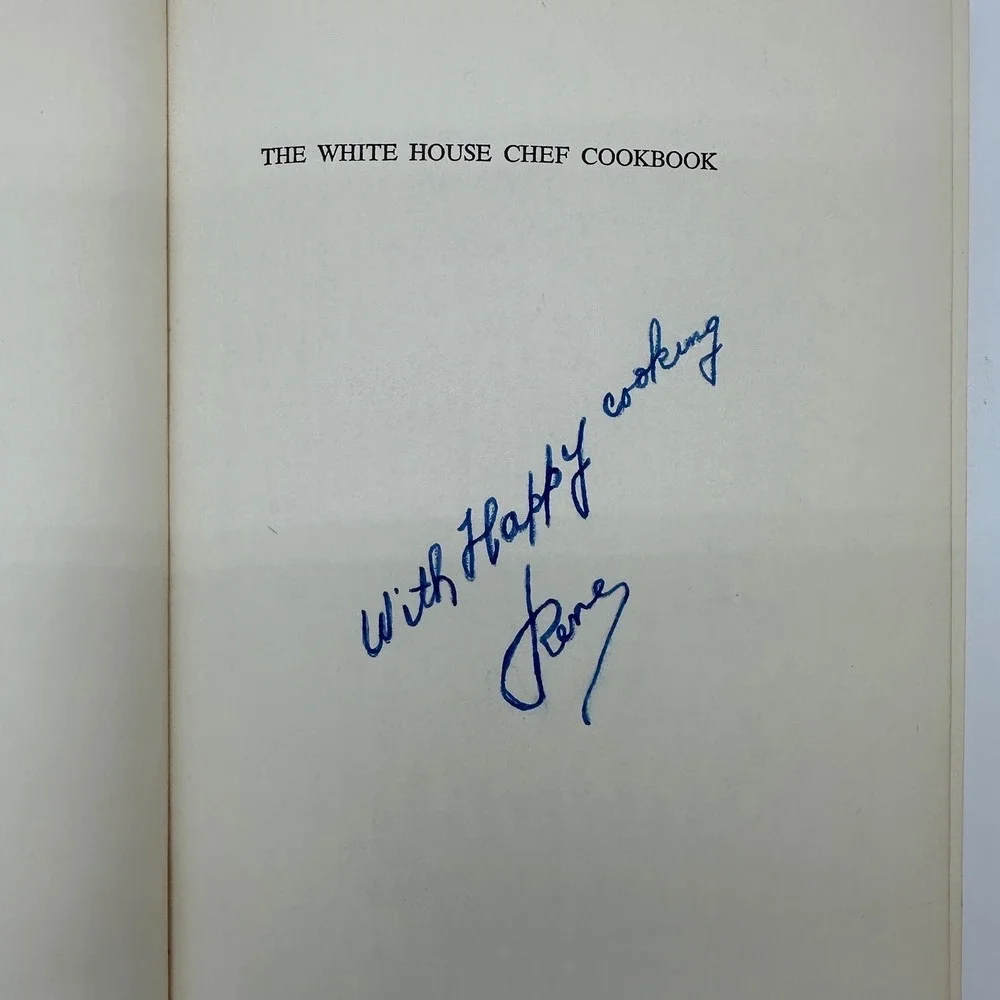 Vintage‎ 1967 The White House Cookbook René Verdon SIGNED First Edition JFK Chef